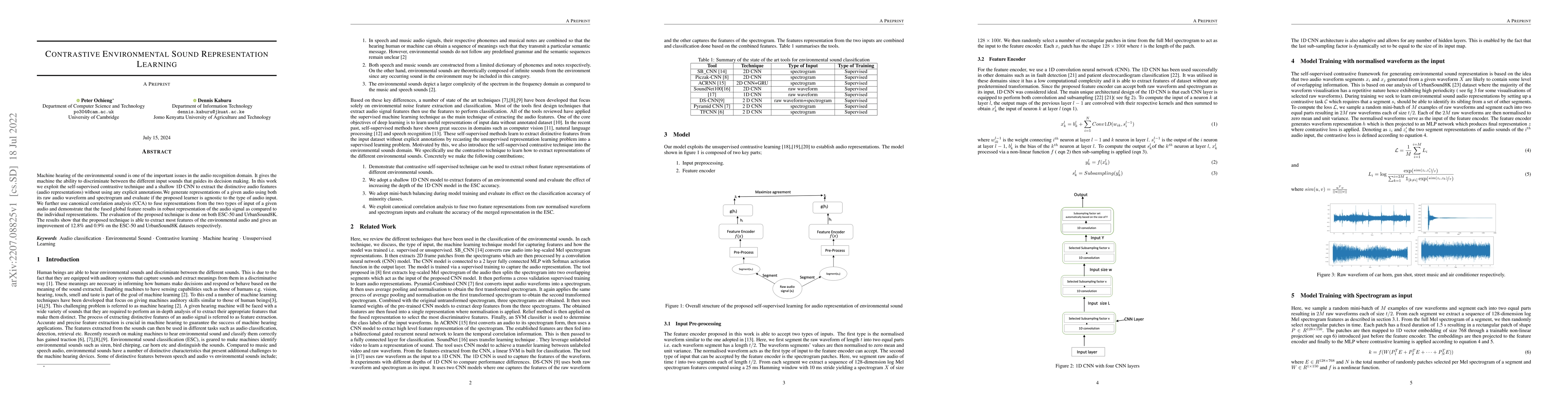 Thumbnail for Contrastive Environmental Sound Representation Learning