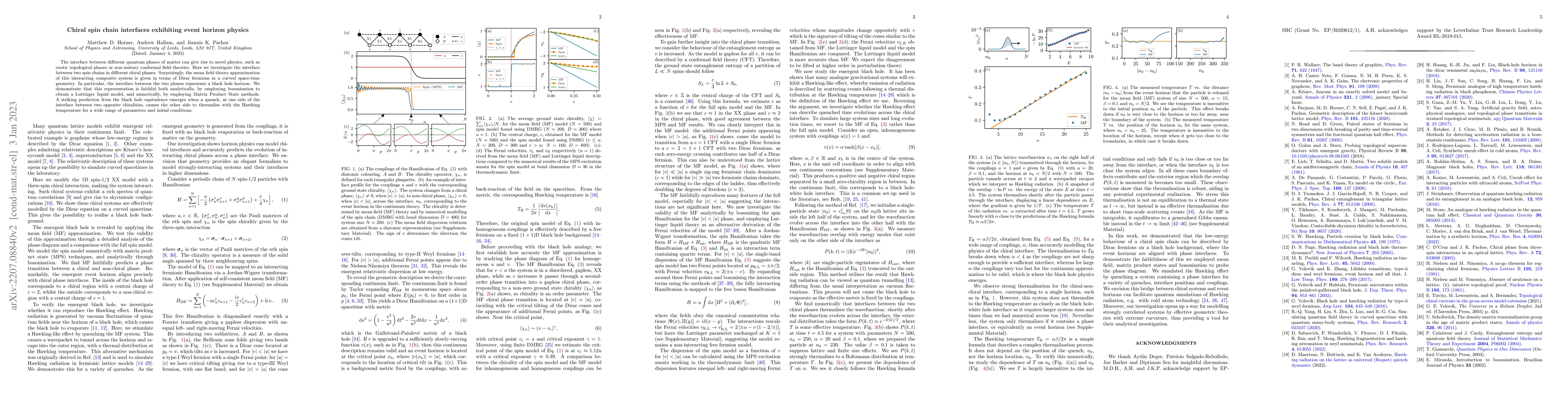 Thumbnail for Chiral Spin-Chain Interfaces Exhibiting Event-Horizon Physics