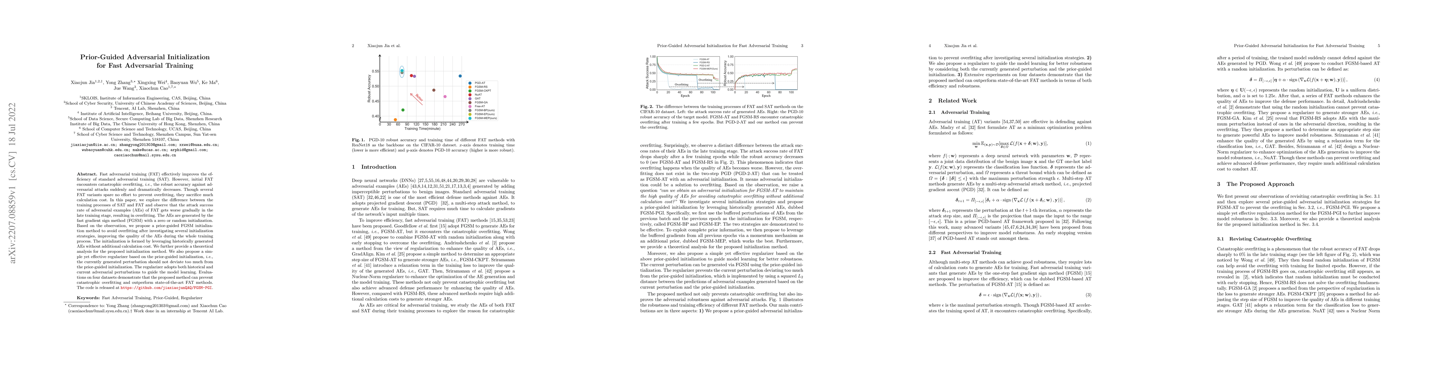 Thumbnail for Prior-Guided Adversarial Initialization for Fast Adversarial Training