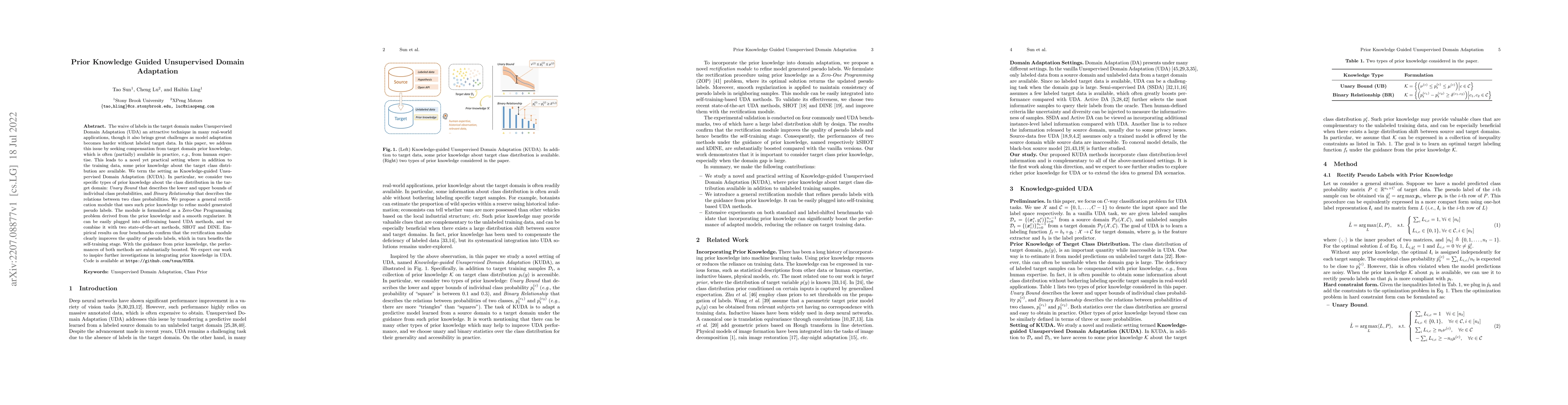 Thumbnail for Prior Knowledge Guided Unsupervised Domain Adaptation