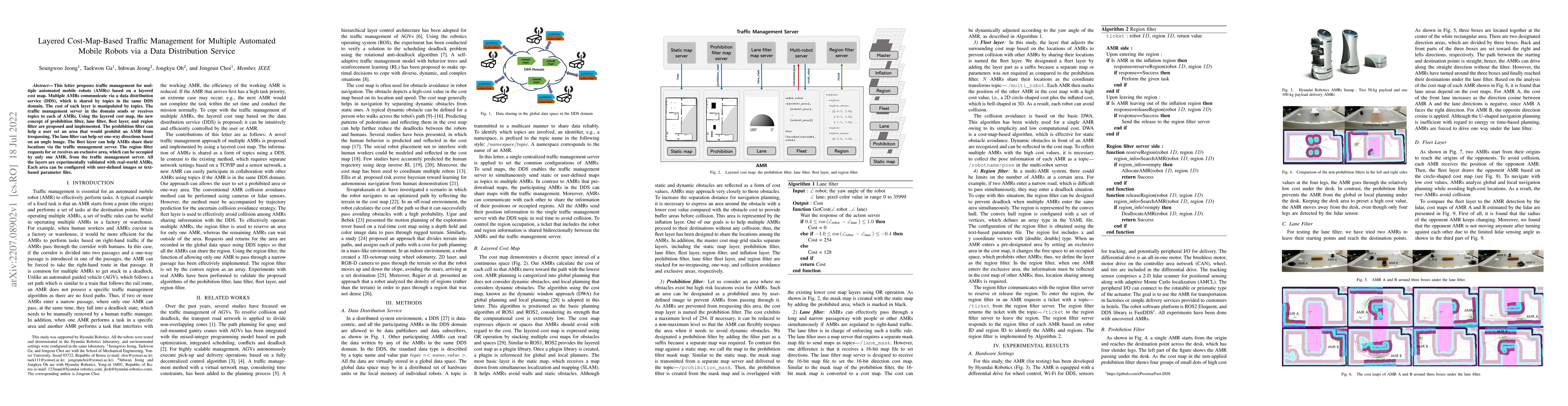 Thumbnail for Layered Cost-Map-Based Traffic Management for Multiple Automated Mobile
  Robots via a Data Distribution Service