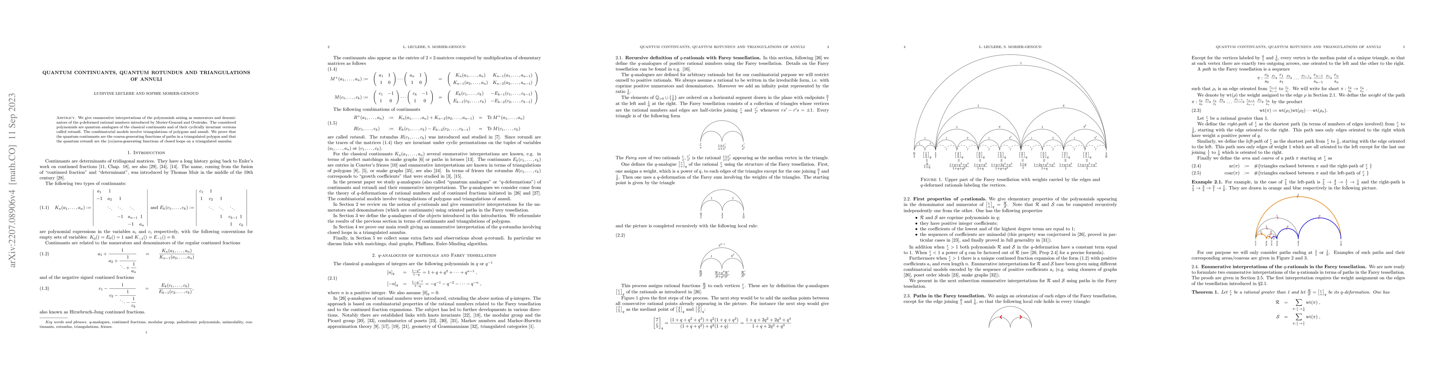 Thumbnail for Quantum continuants, quantum rotundus and triangulations of annuli