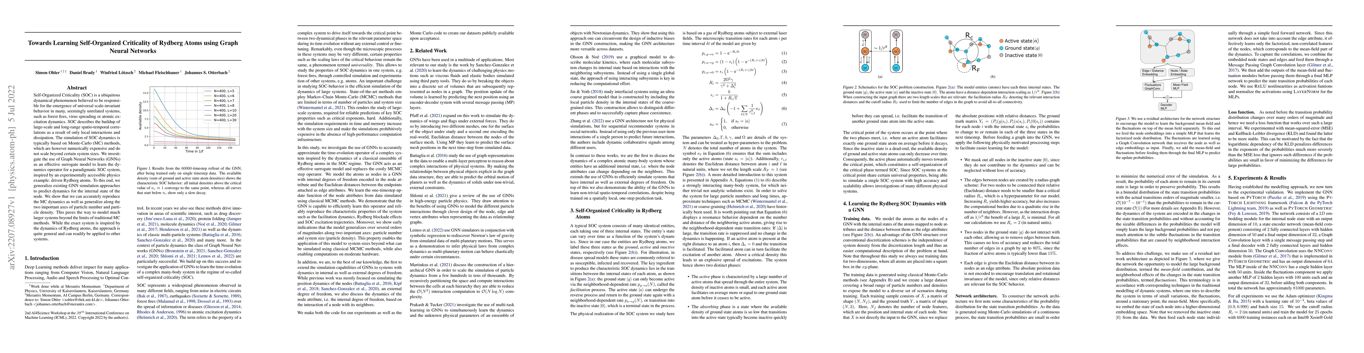 Thumbnail for Towards Learning Self-Organized Criticality of Rydberg Atoms using Graph
  Neural Networks