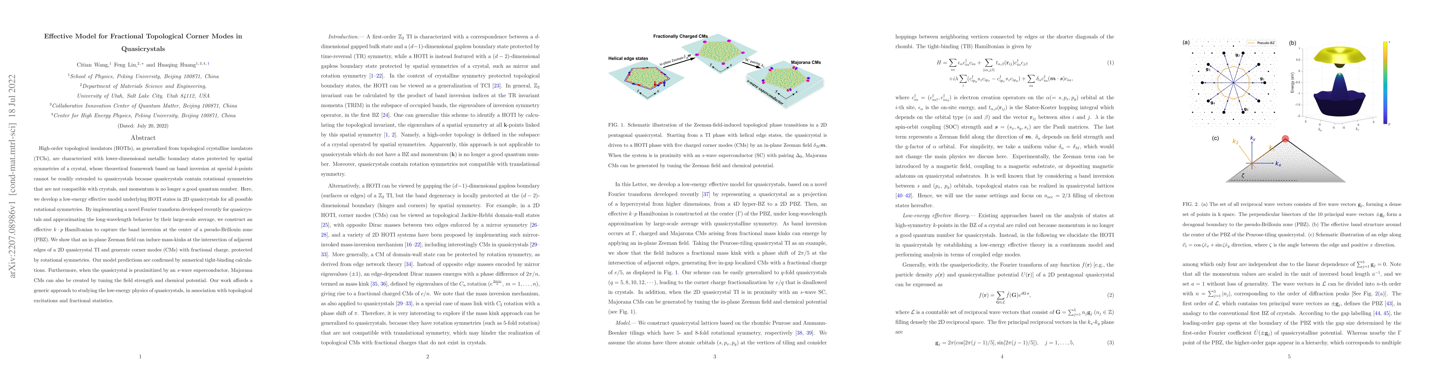 Thumbnail for Effective Model for Fractional Topological Corner Modes in Quasicrystals