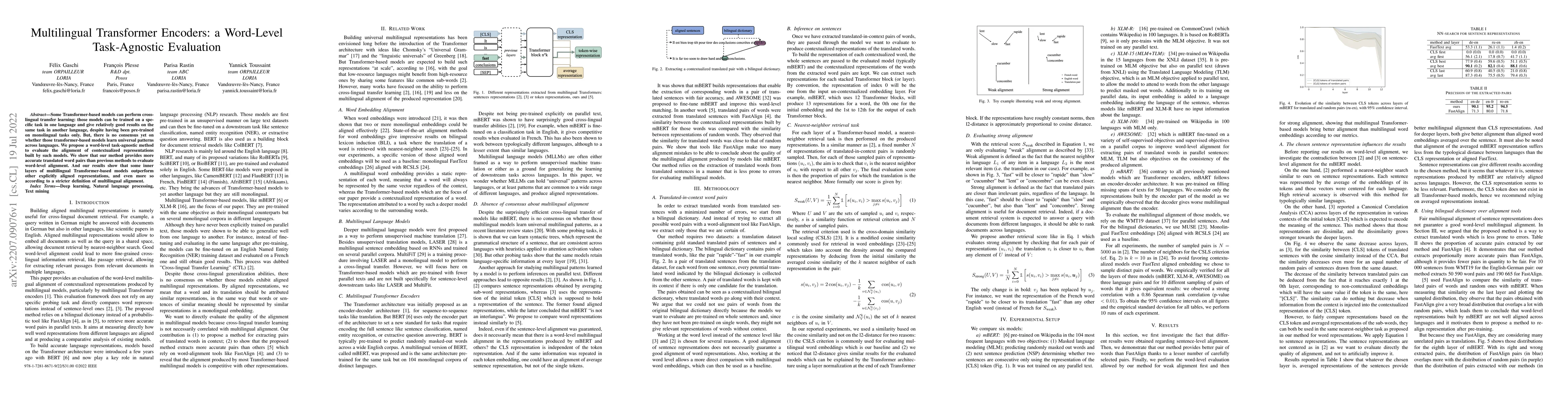 Thumbnail for Multilingual Transformer Encoders: a Word-Level Task-Agnostic Evaluation