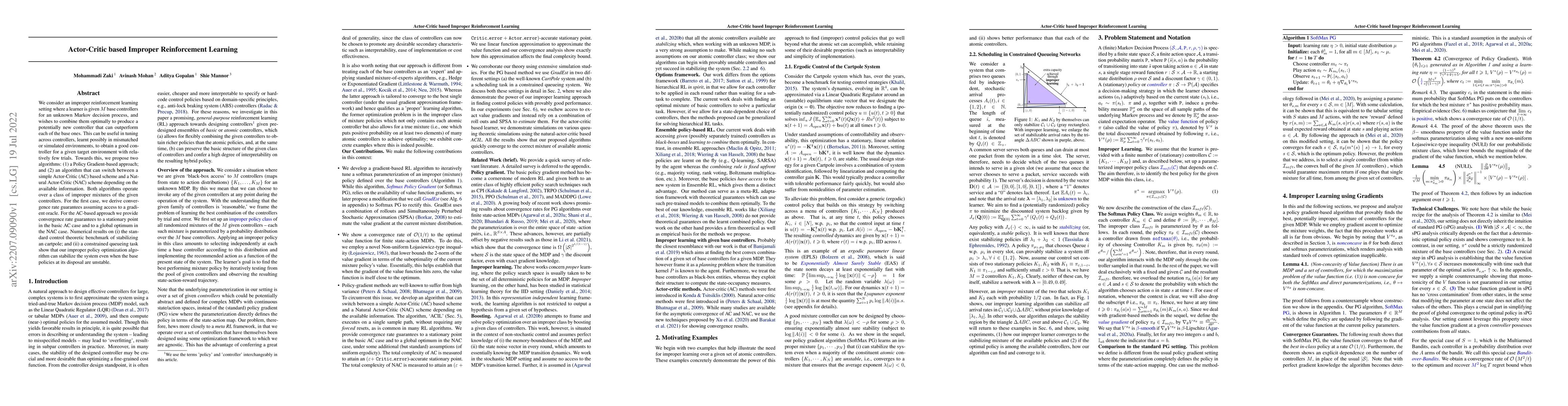 Thumbnail for Actor-Critic based Improper Reinforcement Learning