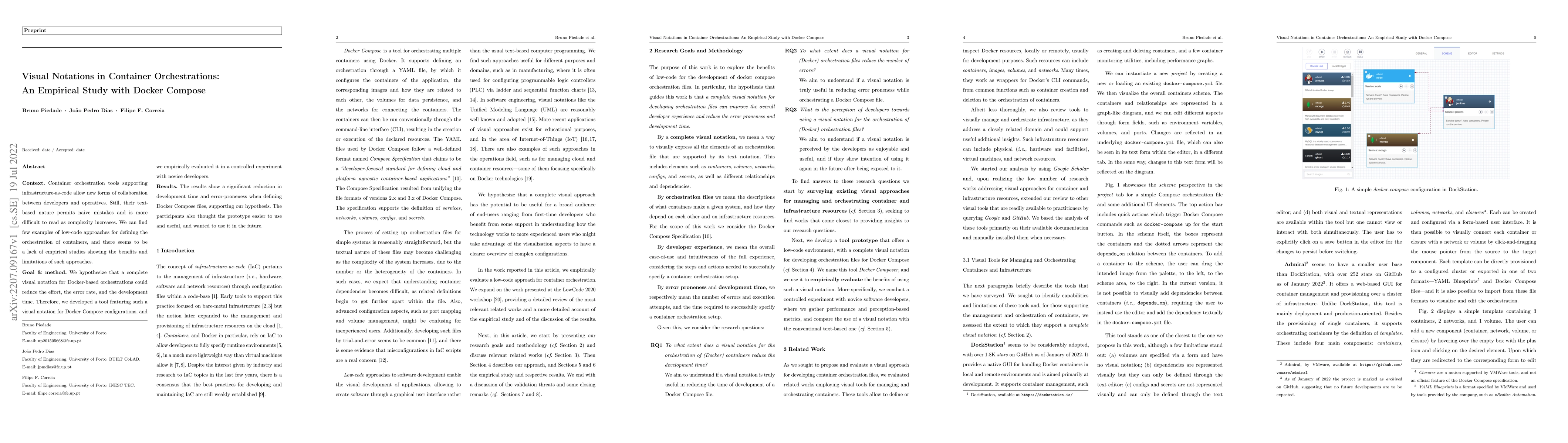 Thumbnail for Visual Notations in Container Orchestrations: An Empirical Study with
  Docker Compose