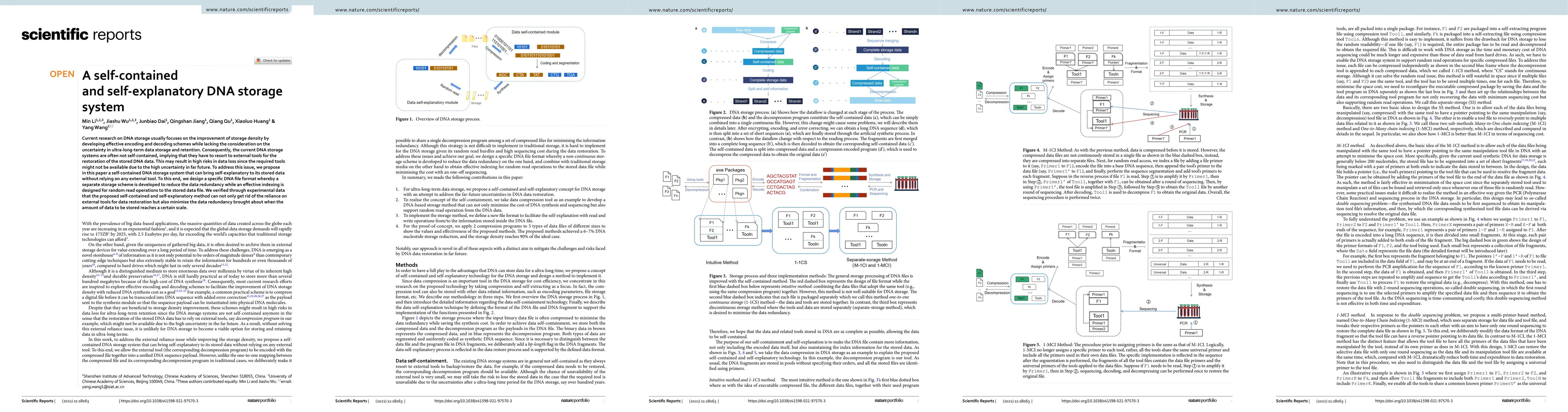 Thumbnail for A self-contained and self-explanatory DNA storage system