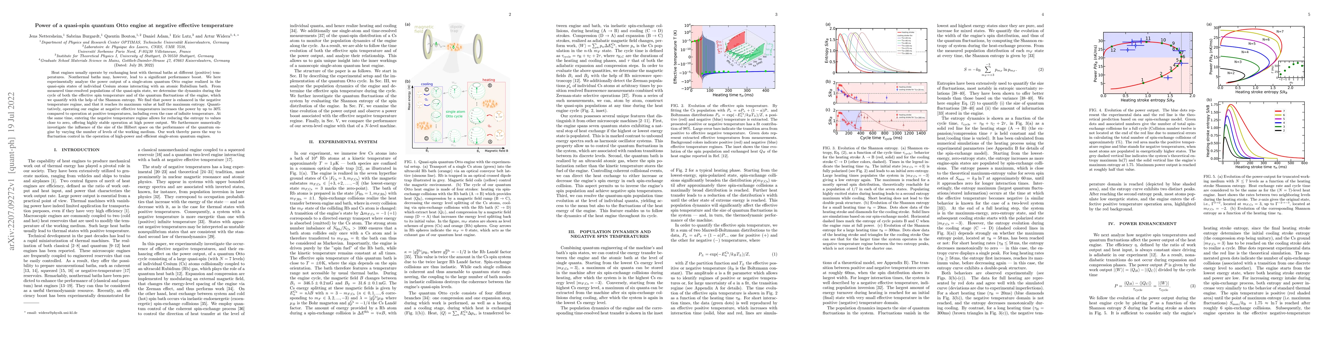 Thumbnail for Power of a quasi-spin quantum Otto engine at negative effective
  temperature