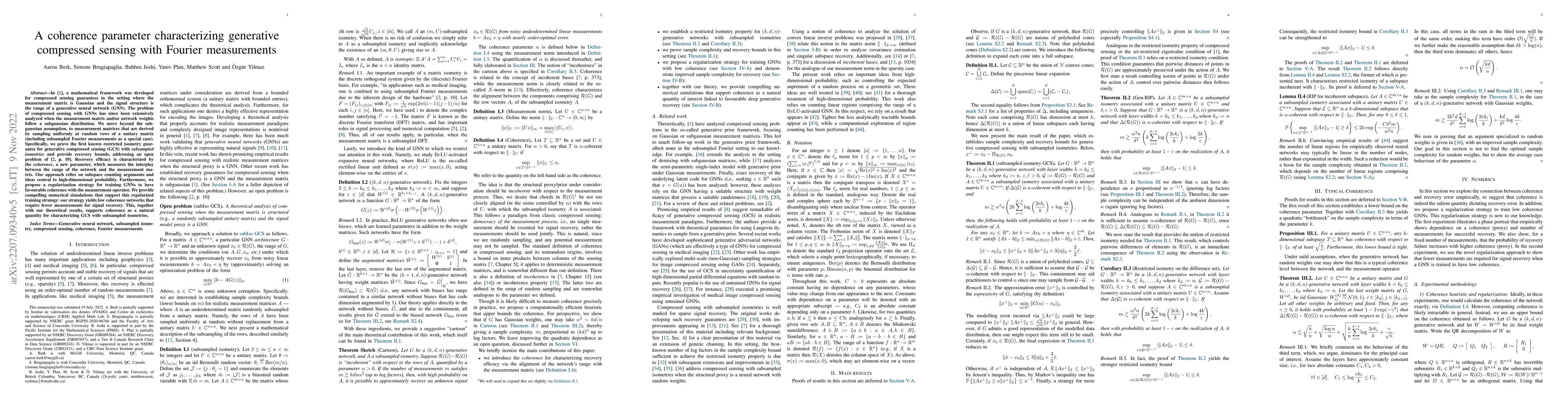 Thumbnail for A coherence parameter characterizing generative compressed sensing with
  Fourier measurements