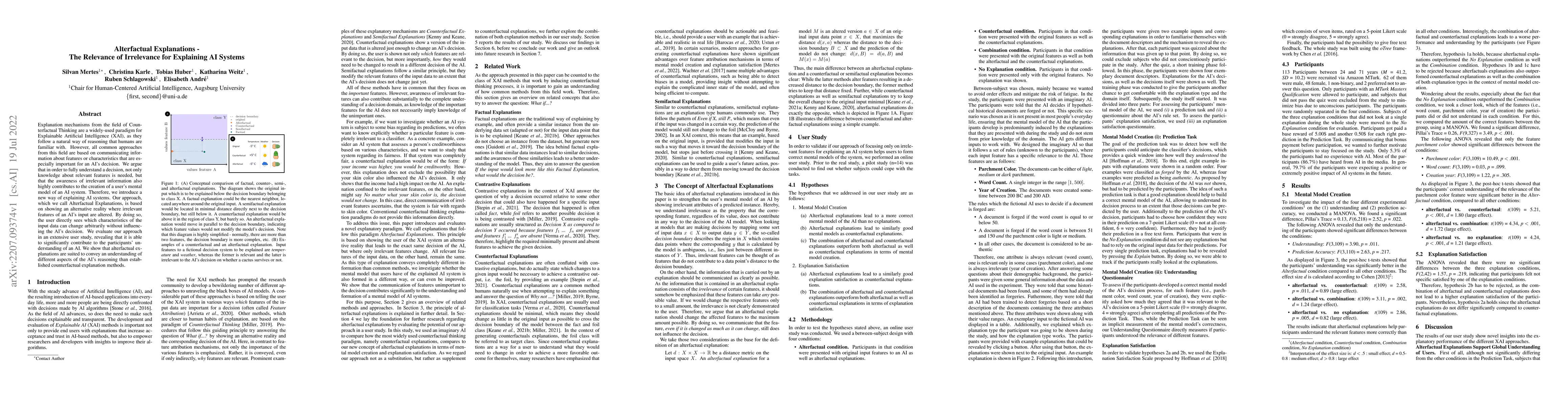 Thumbnail for Alterfactual Explanations -- The Relevance of Irrelevance for Explaining
  AI Systems