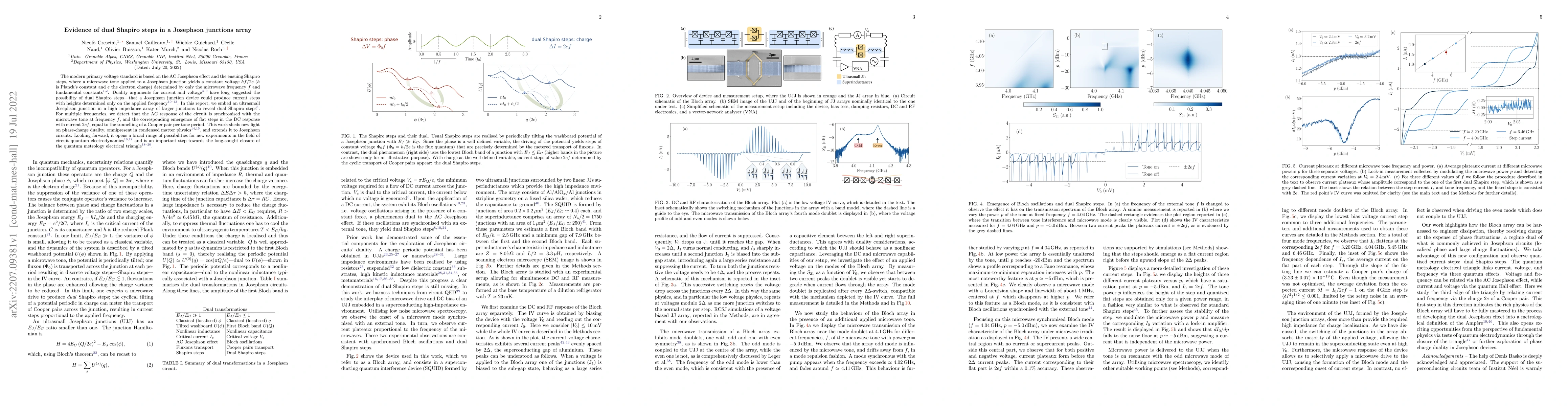 Thumbnail for Evidence of dual Shapiro steps in a Josephson junctions array