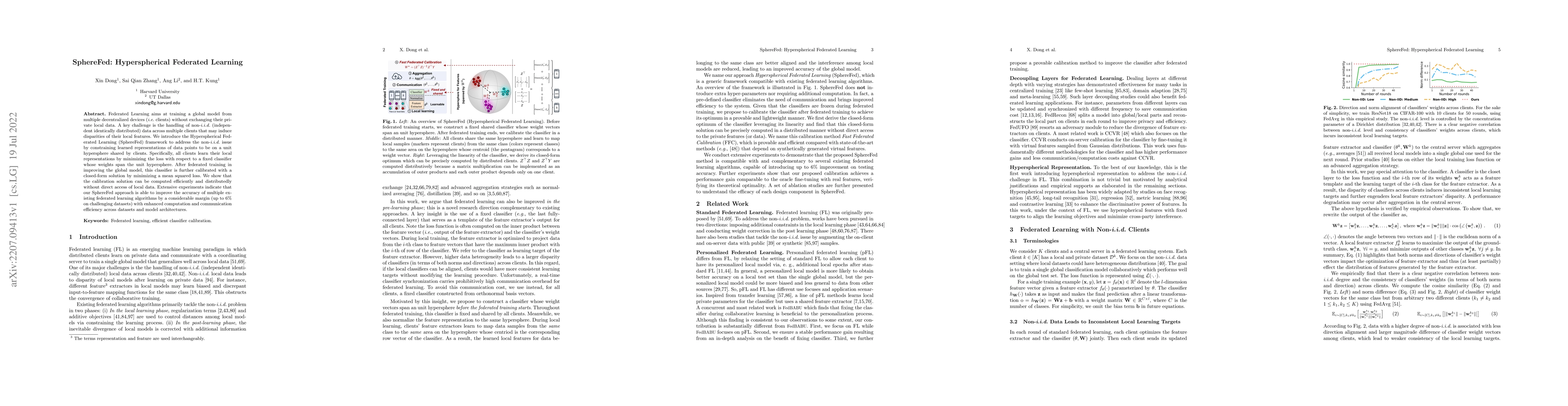 Thumbnail for SphereFed: Hyperspherical Federated Learning