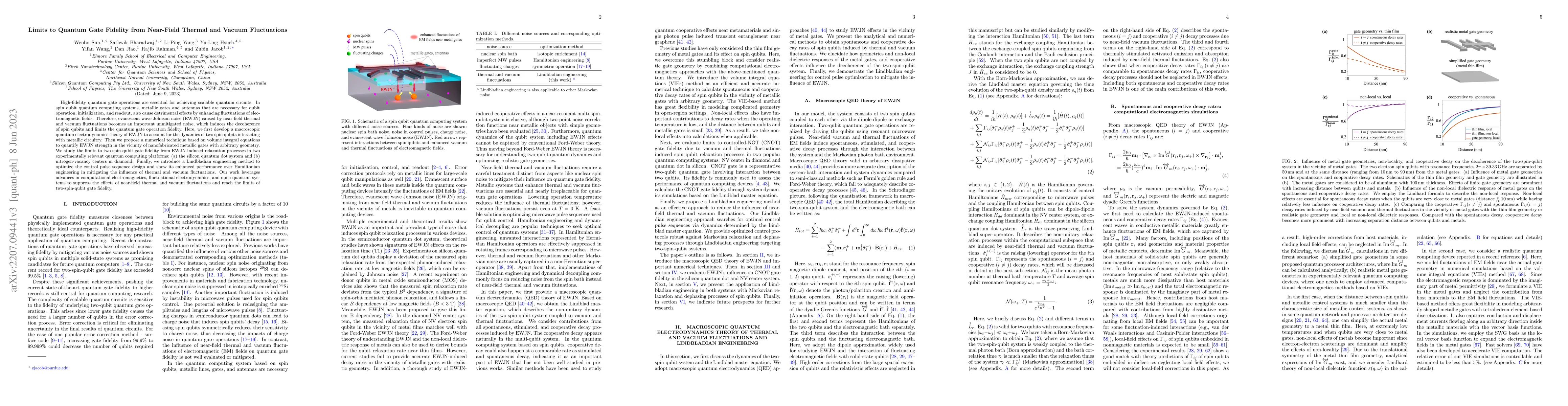 Thumbnail for Limits to Quantum Gate Fidelity from Near-Field Thermal and Vacuum
  Fluctuations