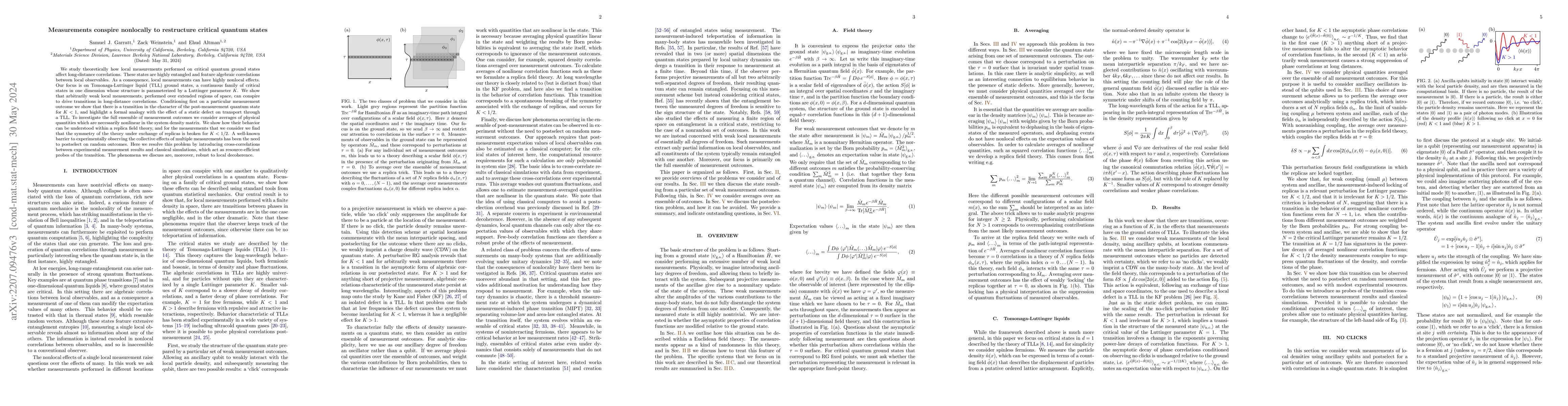 Thumbnail for Measurements conspire nonlocally to restructure critical quantum states
