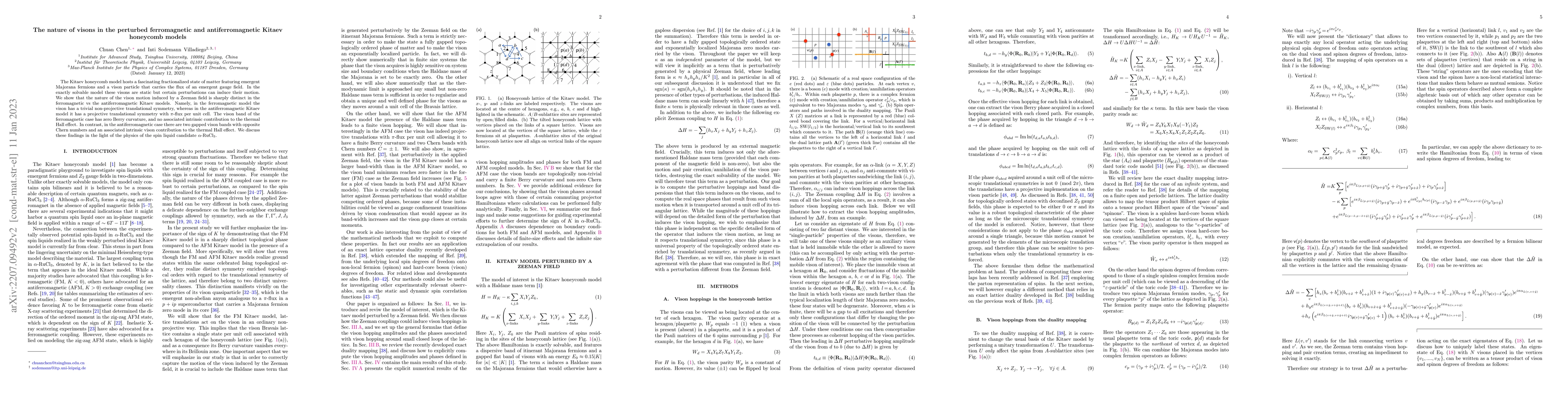 Thumbnail for Nature of visons in the perturbed ferromagnetic and antiferromagnetic
  Kitaev honeycomb models