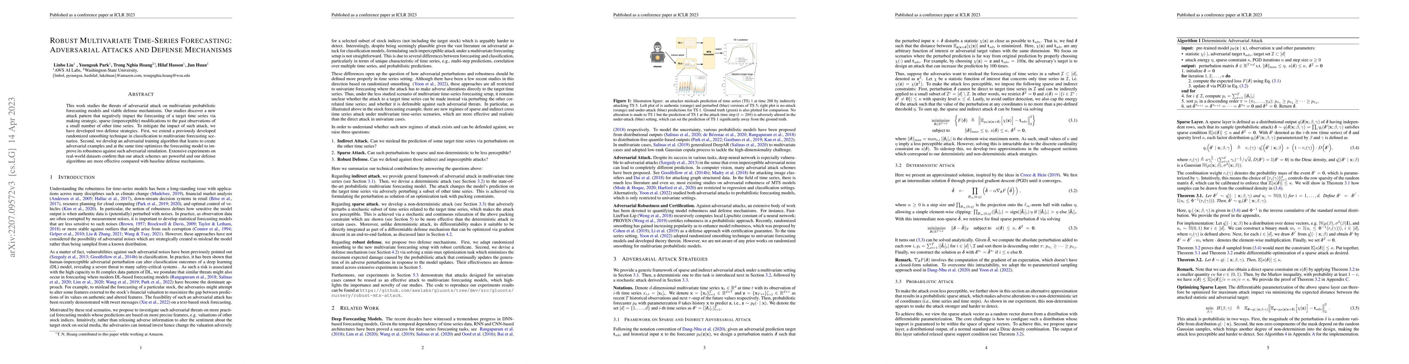 Thumbnail for Robust Multivariate Time-Series Forecasting: Adversarial Attacks and
  Defense Mechanisms