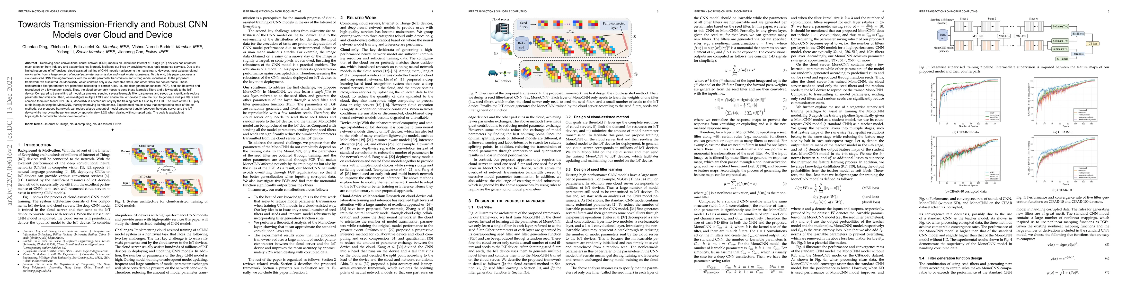 Thumbnail for Towards Transmission-Friendly and Robust CNN Models over Cloud and
  Device