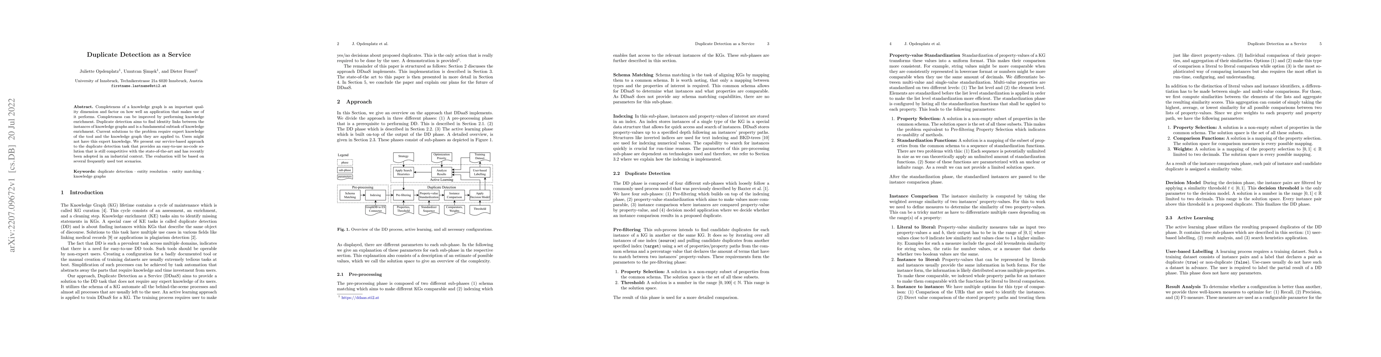 Thumbnail for Duplicate Detection as a Service