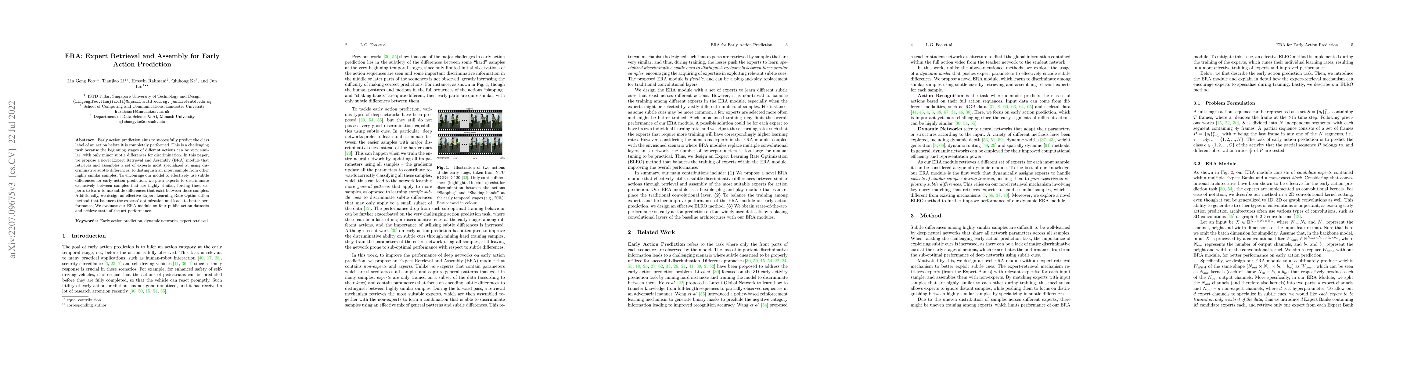 Thumbnail for ERA: Expert Retrieval and Assembly for Early Action Prediction