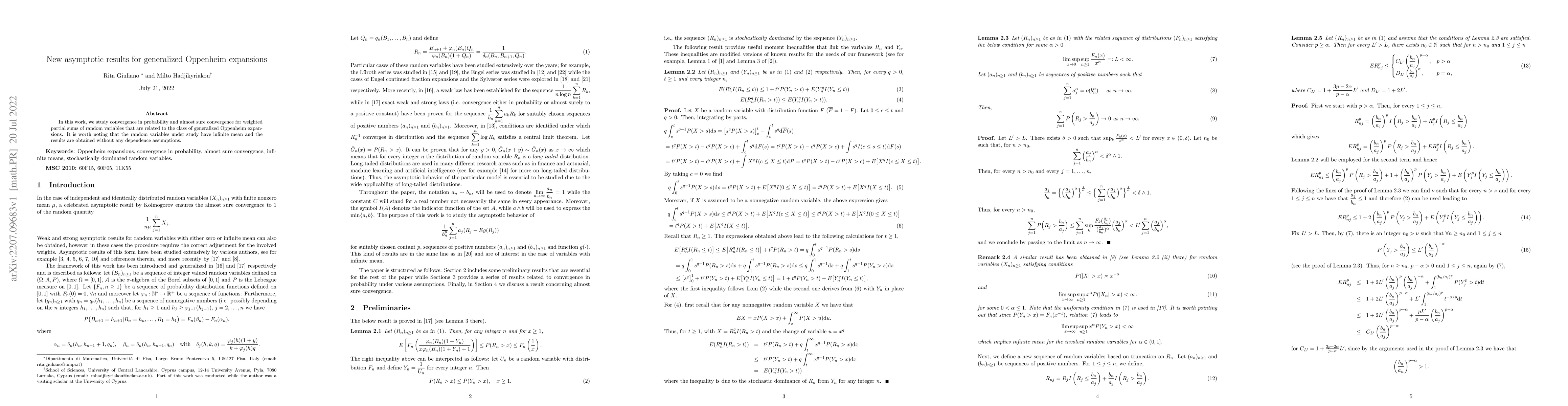 Thumbnail for New asymptotic results for generalized Oppenheim expansions
