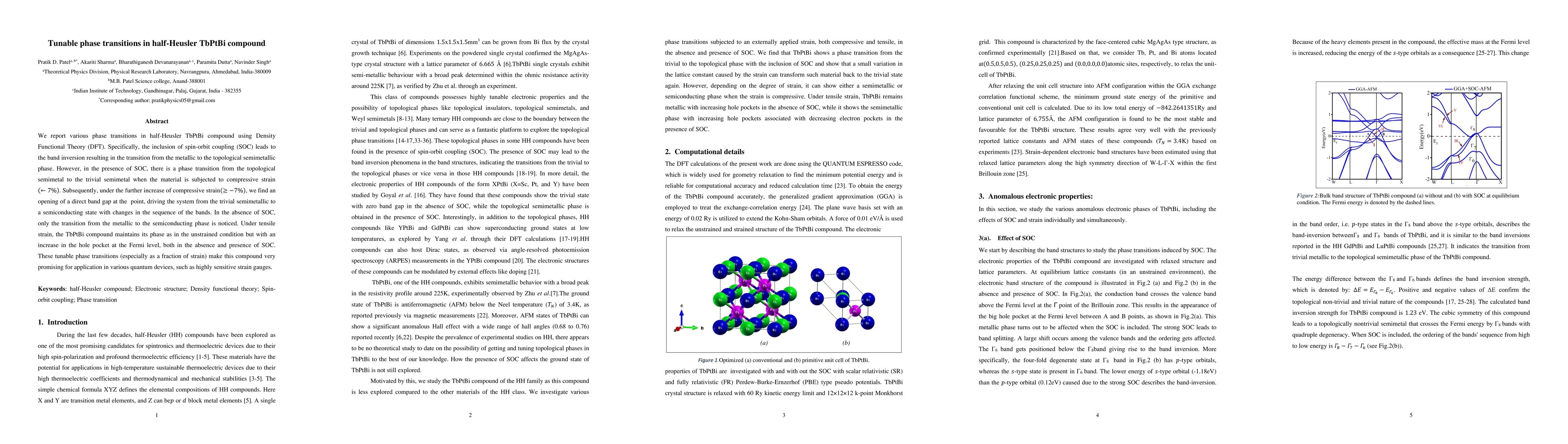 Thumbnail for Tunable phase transitions in half-Heusler TbPtBi compound