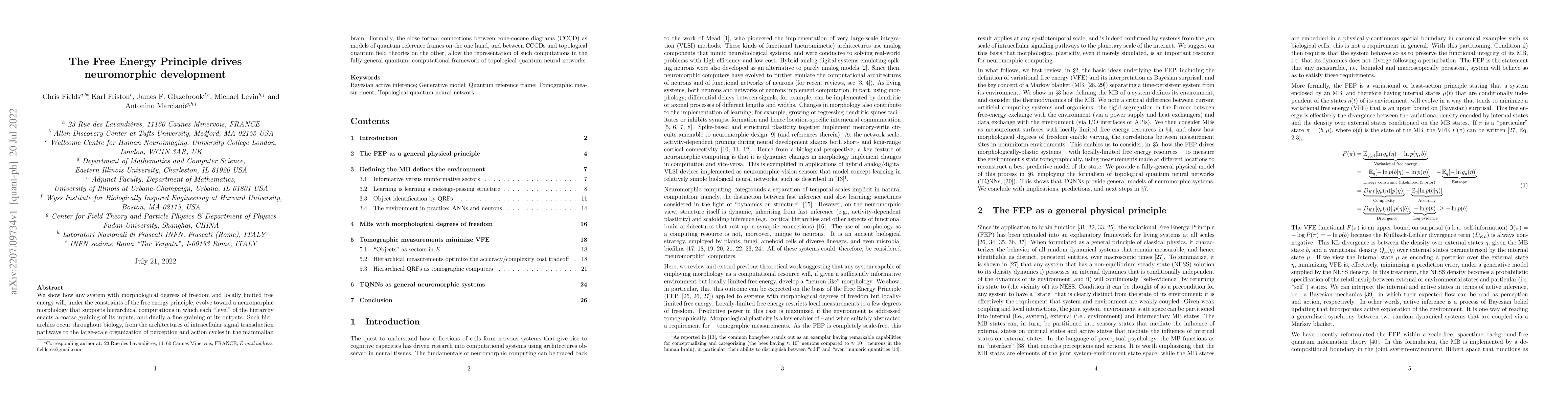 Thumbnail for The Free Energy Principle drives neuromorphic development