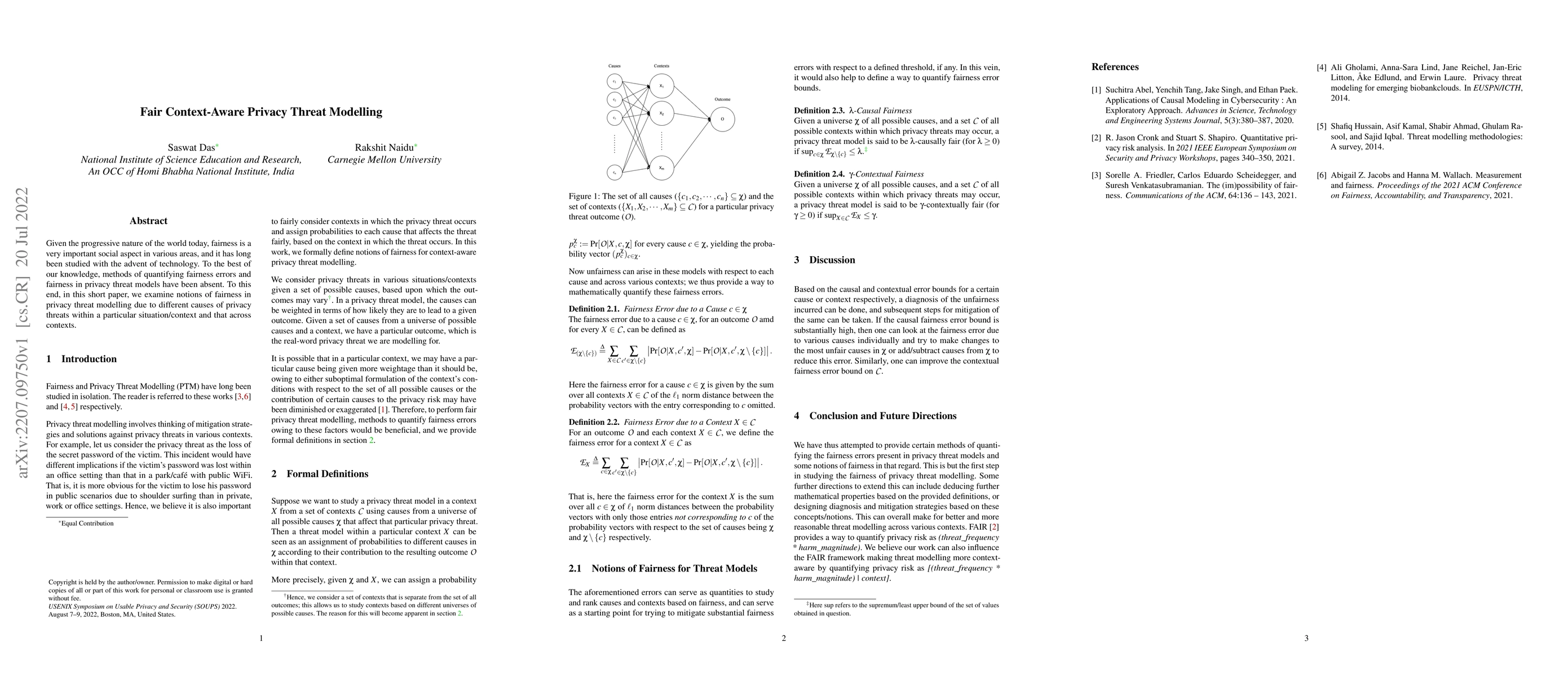 Thumbnail for Fair Context-Aware Privacy Threat Modelling