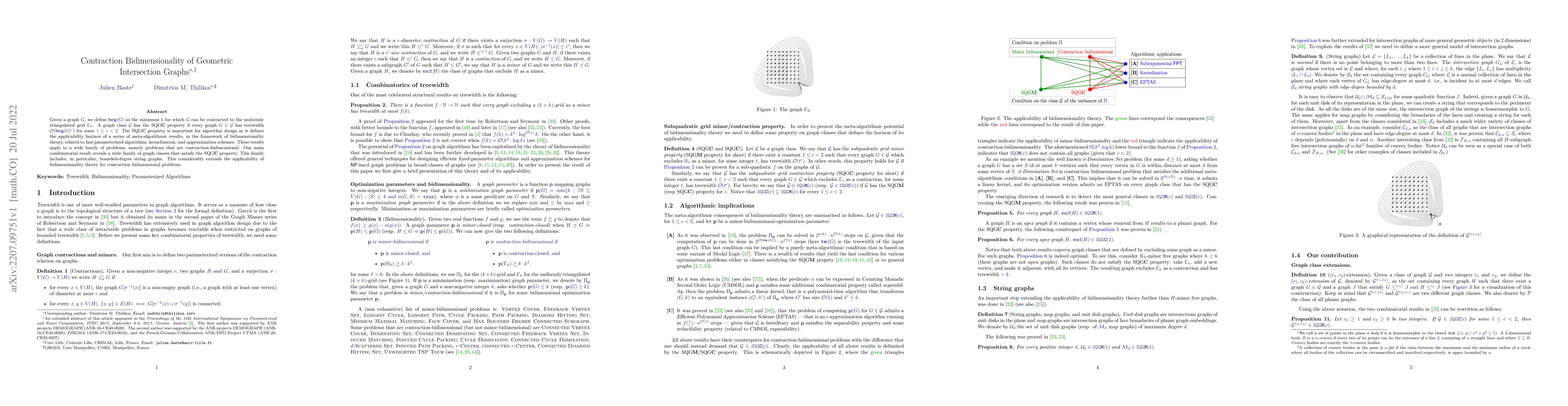Thumbnail for Contraction Bidimensionality of Geometric Intersection Graphs