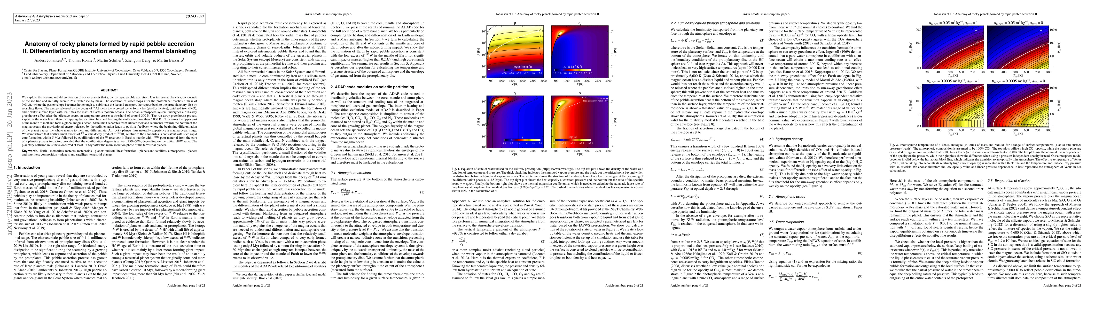 Thumbnail for Anatomy of rocky planets formed by rapid pebble accretion II.
  Differentiation by accretion energy and thermal blanketing