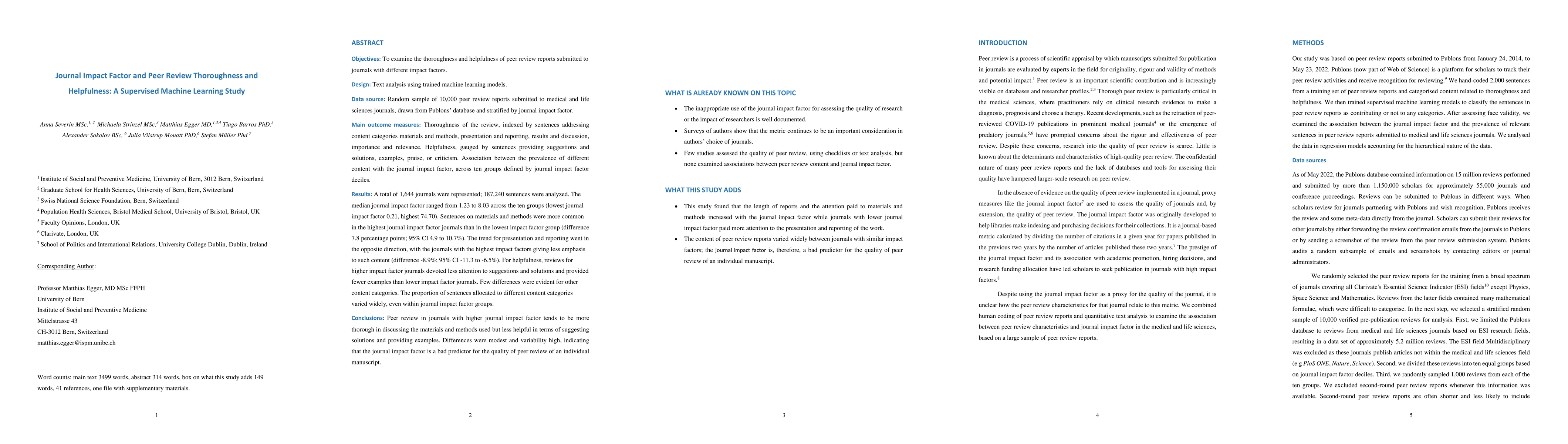 Thumbnail for Journal Impact Factor and Peer Review Thoroughness and Helpfulness: A
  Supervised Machine Learning Study
