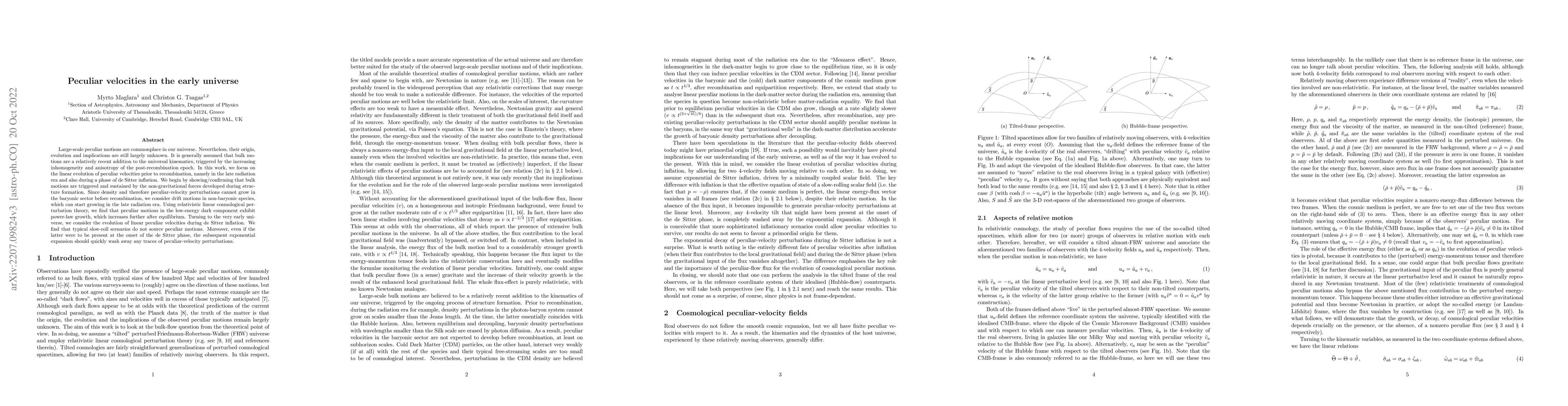 Thumbnail for Peculiar velocities in the early universe