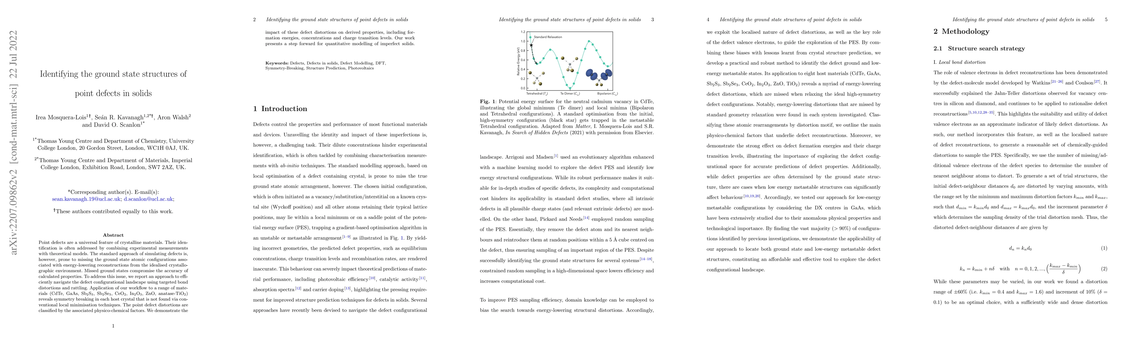Thumbnail for Identifying the ground state structures of point defects in solids