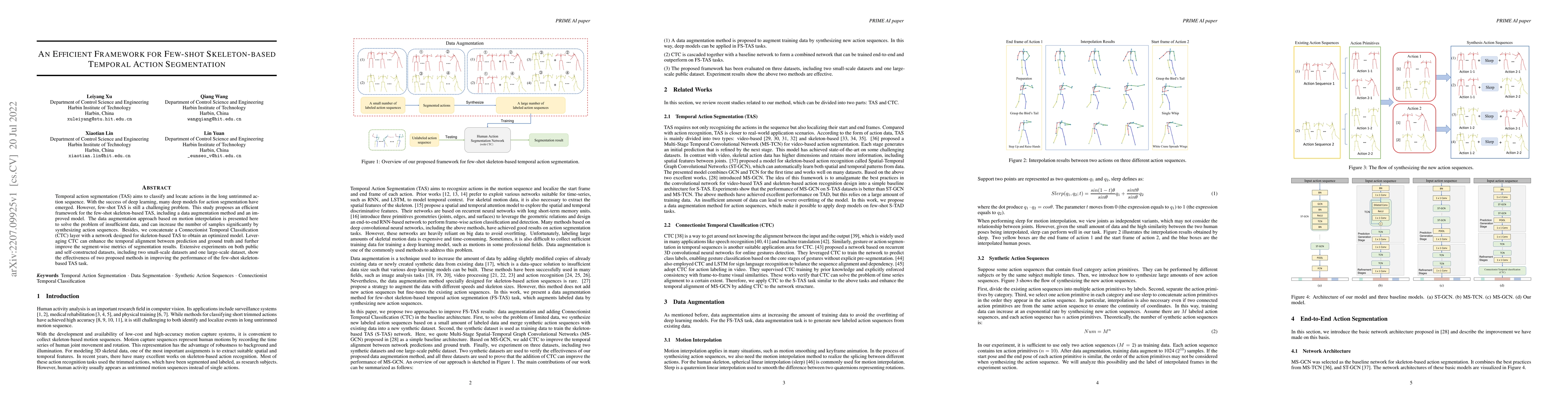 Thumbnail for An Efficient Framework for Few-shot Skeleton-based Temporal Action
  Segmentation