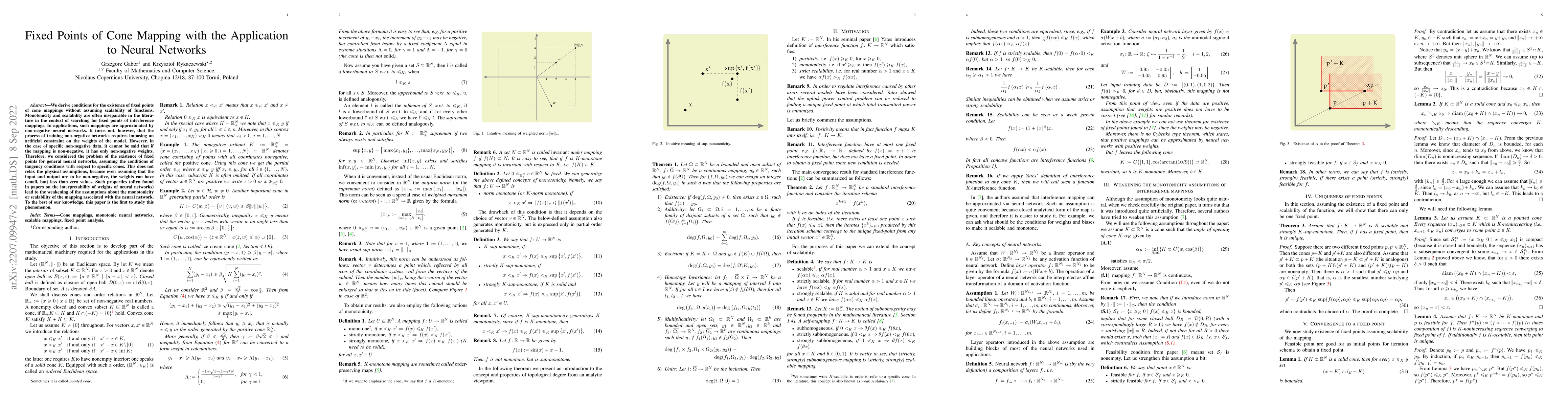 Thumbnail for Fixed Points of Cone Mapping with the Application to Neural Networks