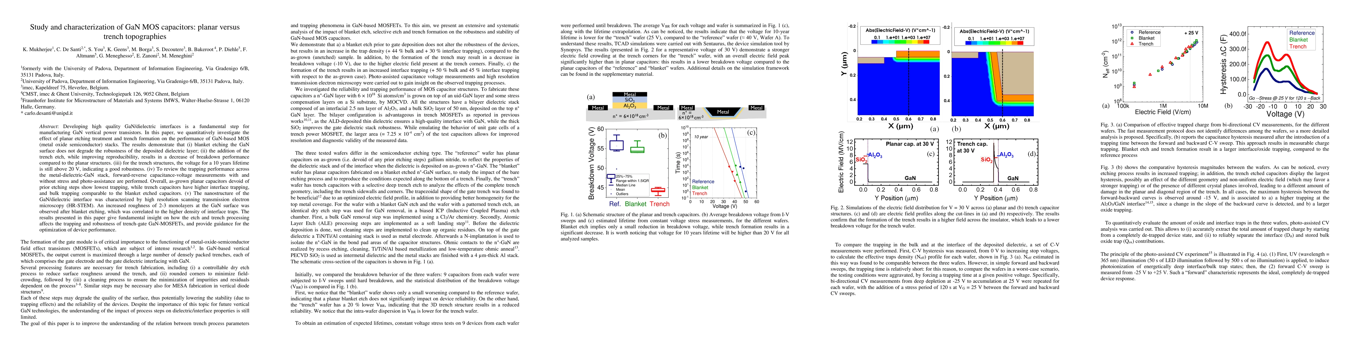 Thumbnail for Study and characterization of GaN MOS capacitors: planar versus trench
  topographies