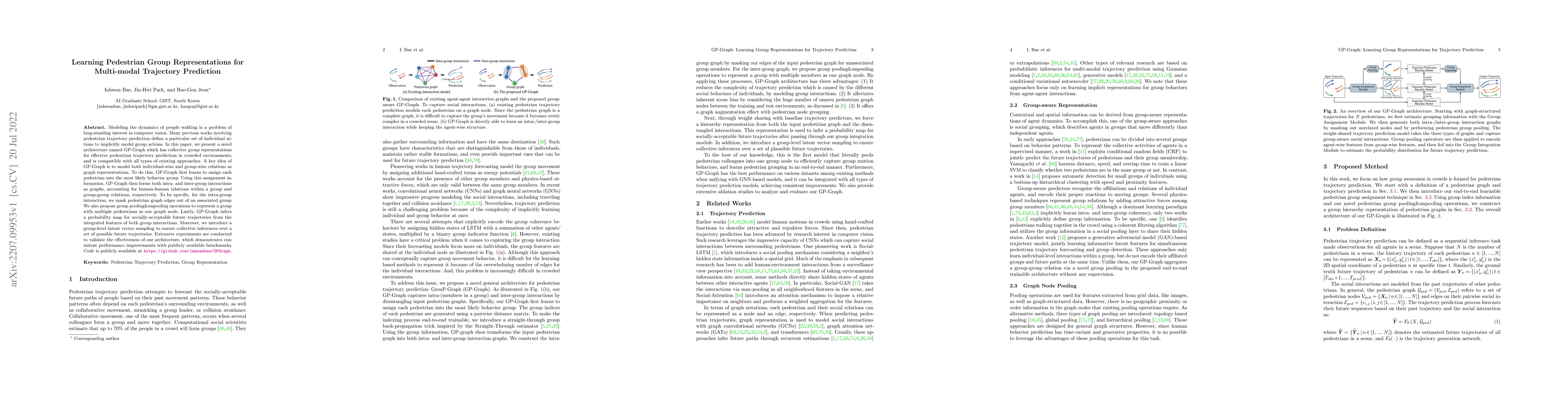 Thumbnail for Learning Pedestrian Group Representations for Multi-modal Trajectory
  Prediction