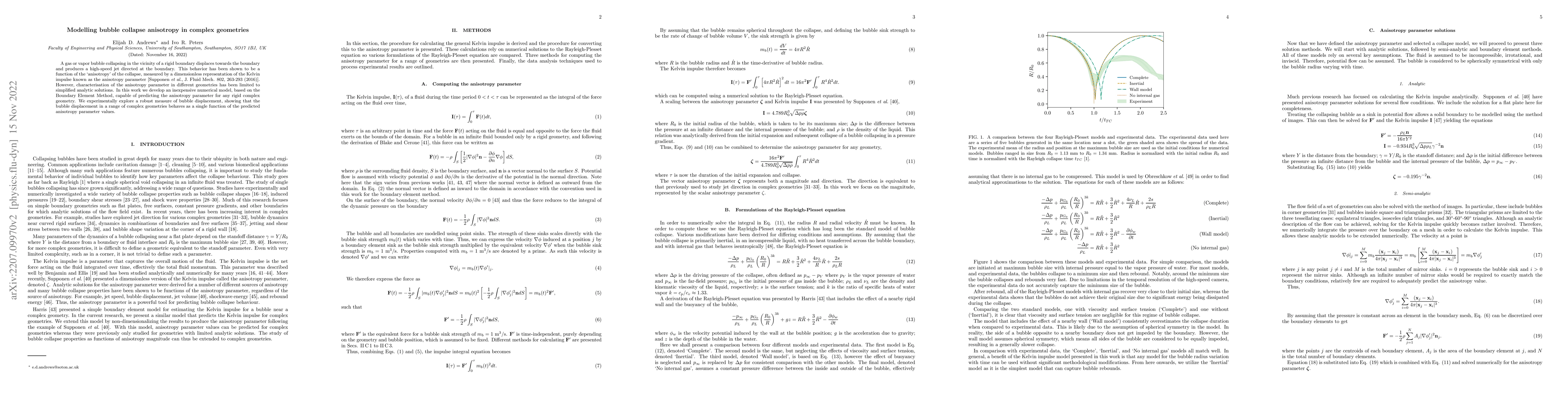 Thumbnail for Modelling bubble collapse anisotropy in complex geometries