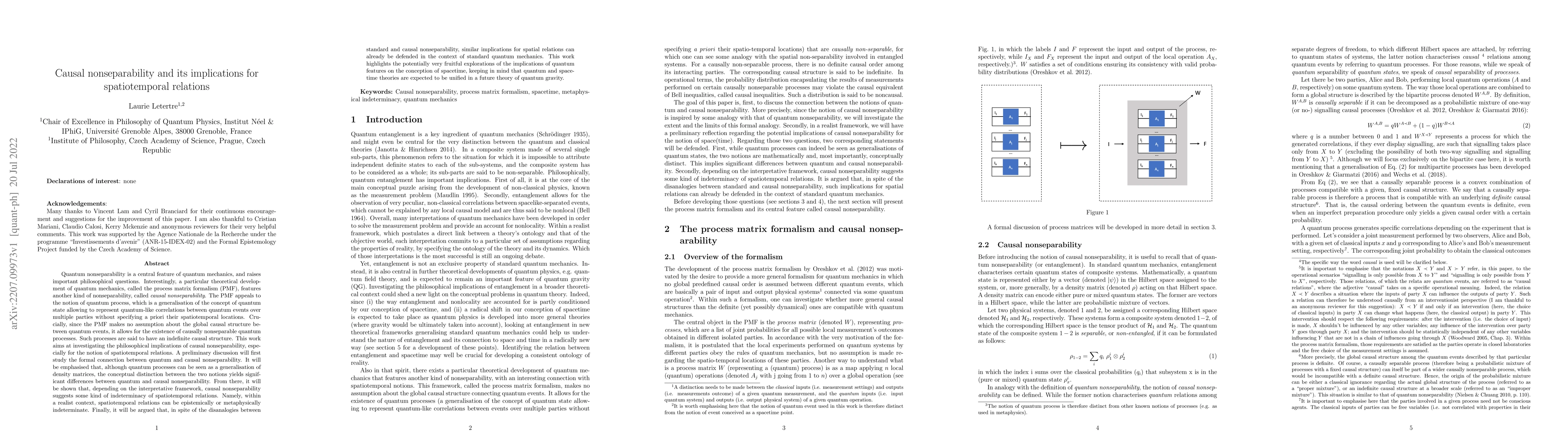 Thumbnail for Causal nonseparability and its implications for spatiotemporal relations