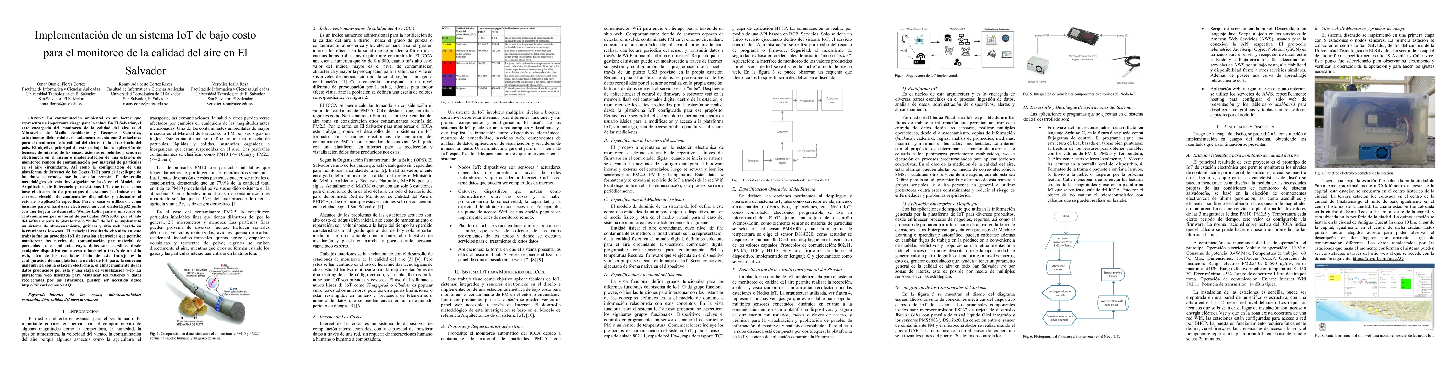 Thumbnail for Implementacion de un sistema IoT de bajo costo para el monitoreo de la
  calidad del aire en El Salvador