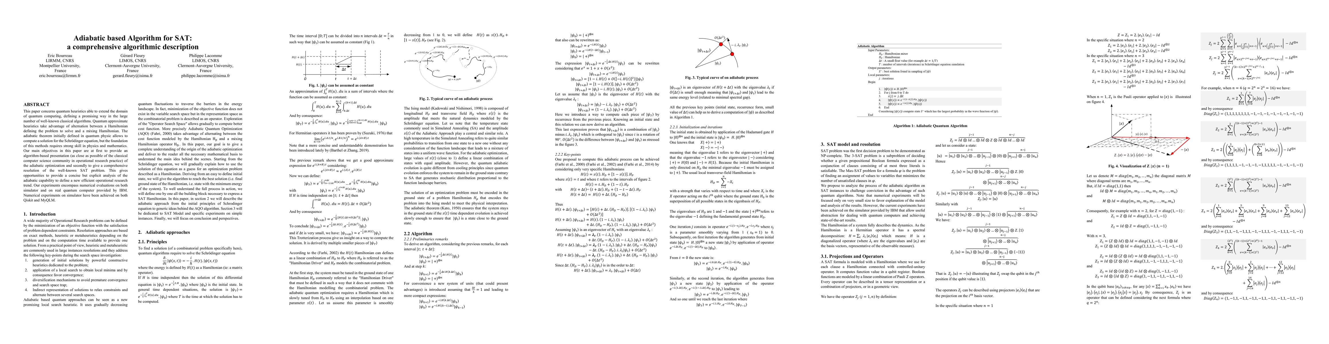 Thumbnail for Adiabatic based Algorithm for SAT: a comprehensive algorithmic
  description