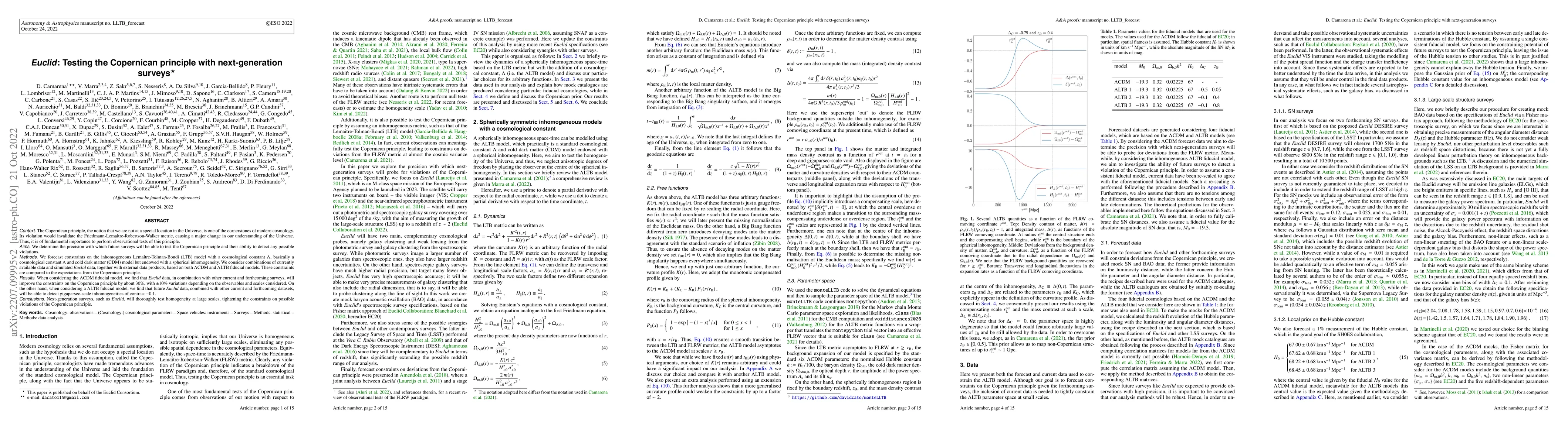 Thumbnail for Euclid: Testing the Copernican principle with next-generation surveys