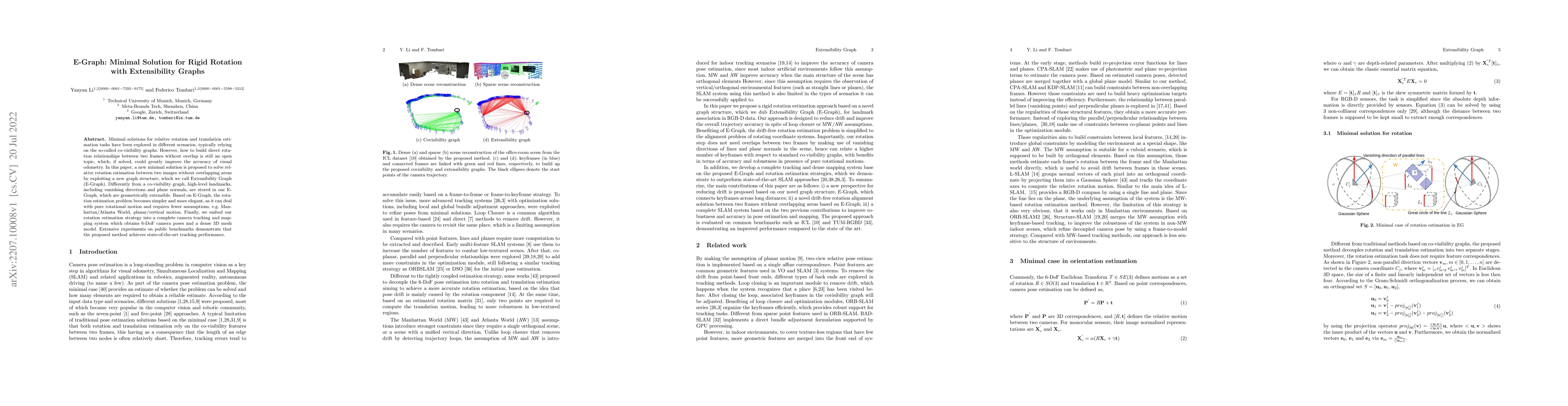 Thumbnail for E-Graph: Minimal Solution for Rigid Rotation with Extensibility Graphs