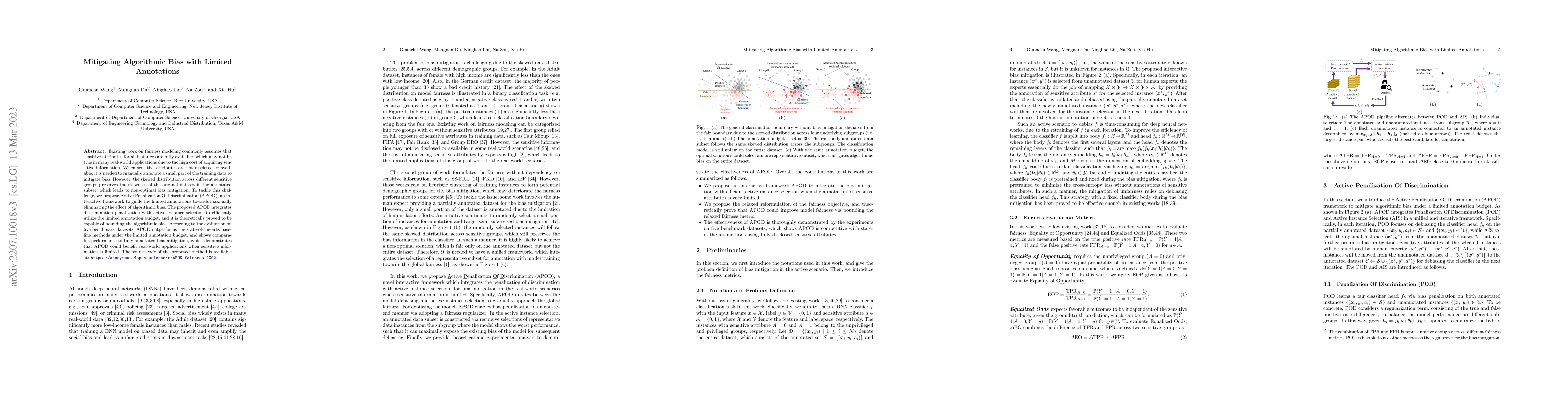 Thumbnail for Mitigating Algorithmic Bias with Limited Annotations