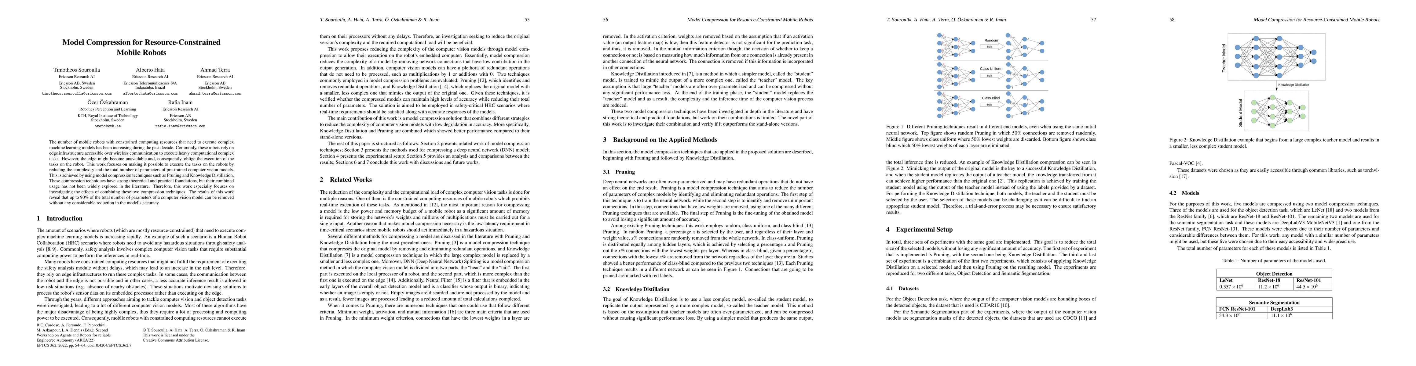 Thumbnail for Model Compression for Resource-Constrained Mobile Robots