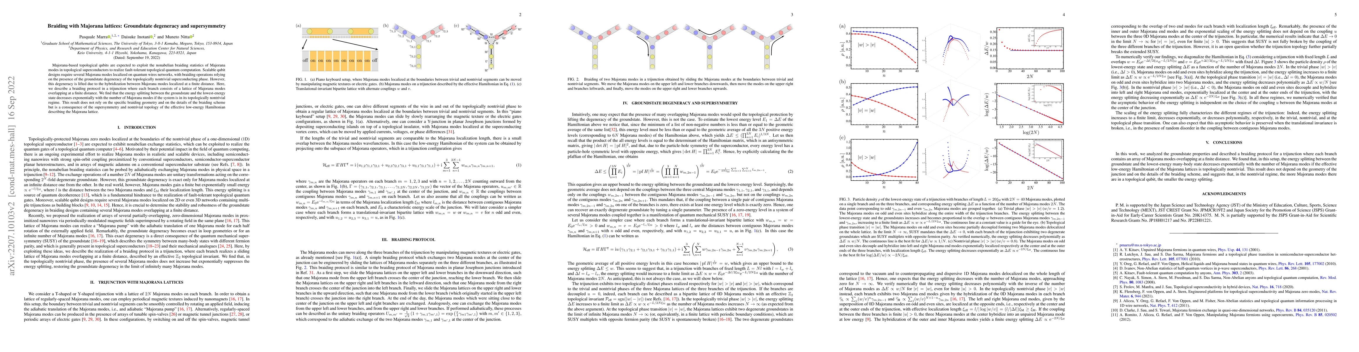 Thumbnail for Braiding with Majorana lattices: Groundstate degeneracy and
  supersymmetry