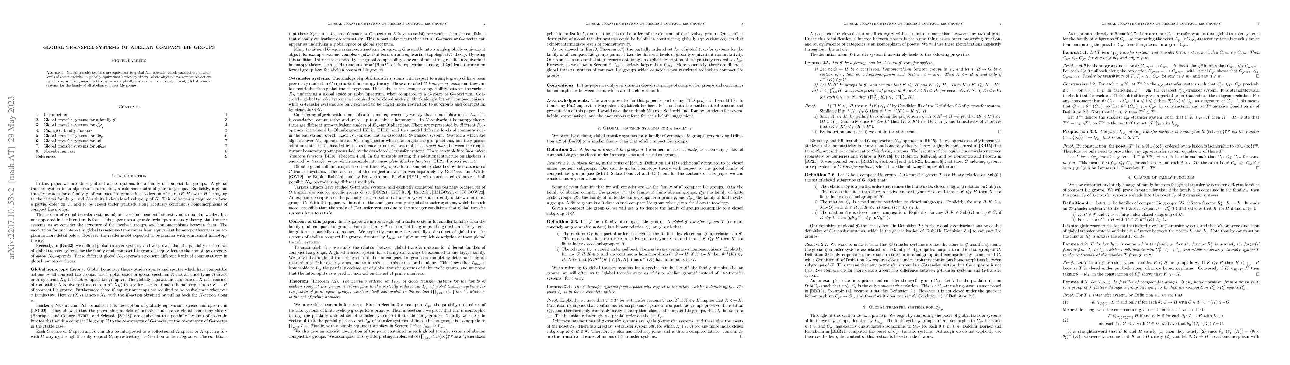 Thumbnail for Global transfer systems of abelian compact Lie groups