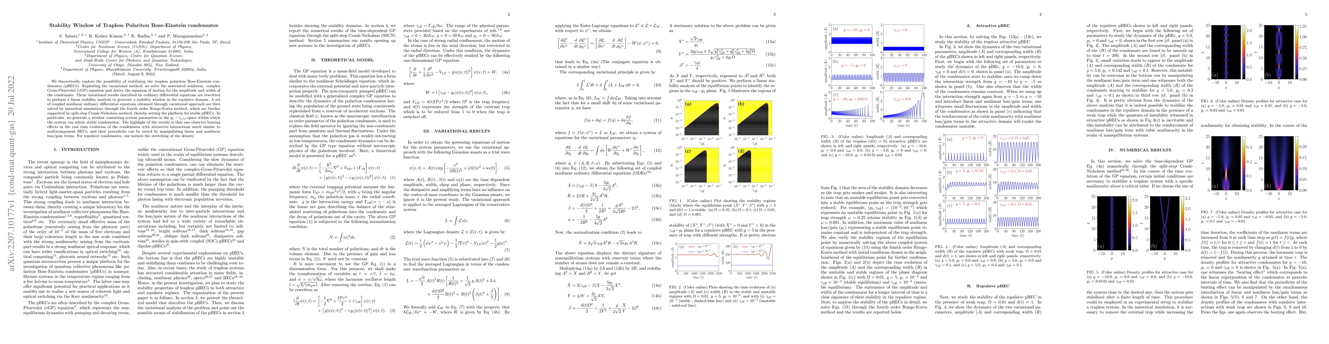 Thumbnail for Stability Window of Trapless Polariton Bose-Einstein condensates