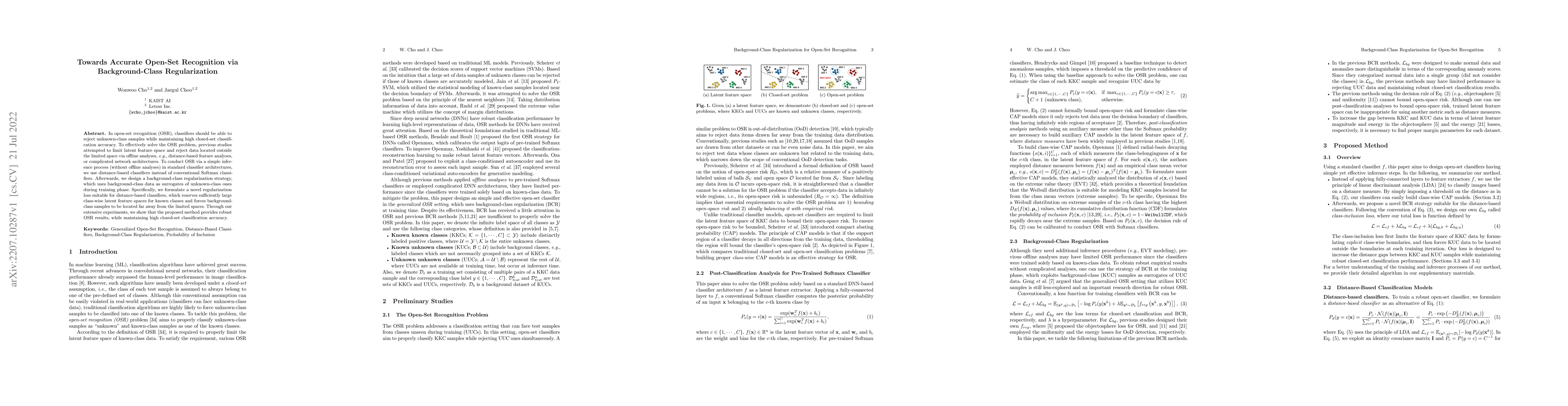 Thumbnail for Towards Accurate Open-Set Recognition via Background-Class
  Regularization