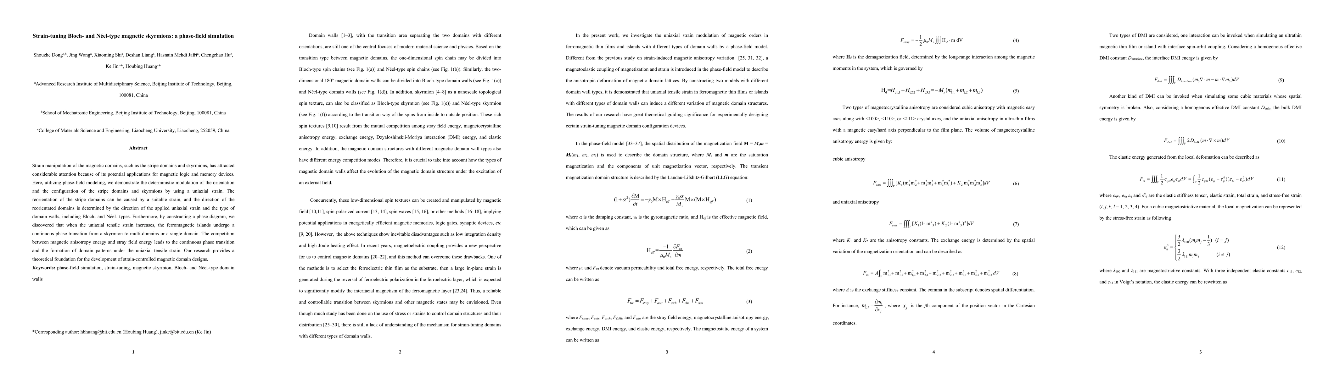 Thumbnail for Strain-tuning Bloch- and N\'eel-type magnetic skyrmions: a phase-field
  simulation